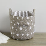 Personalised Medium Grey Star Storage Bag
