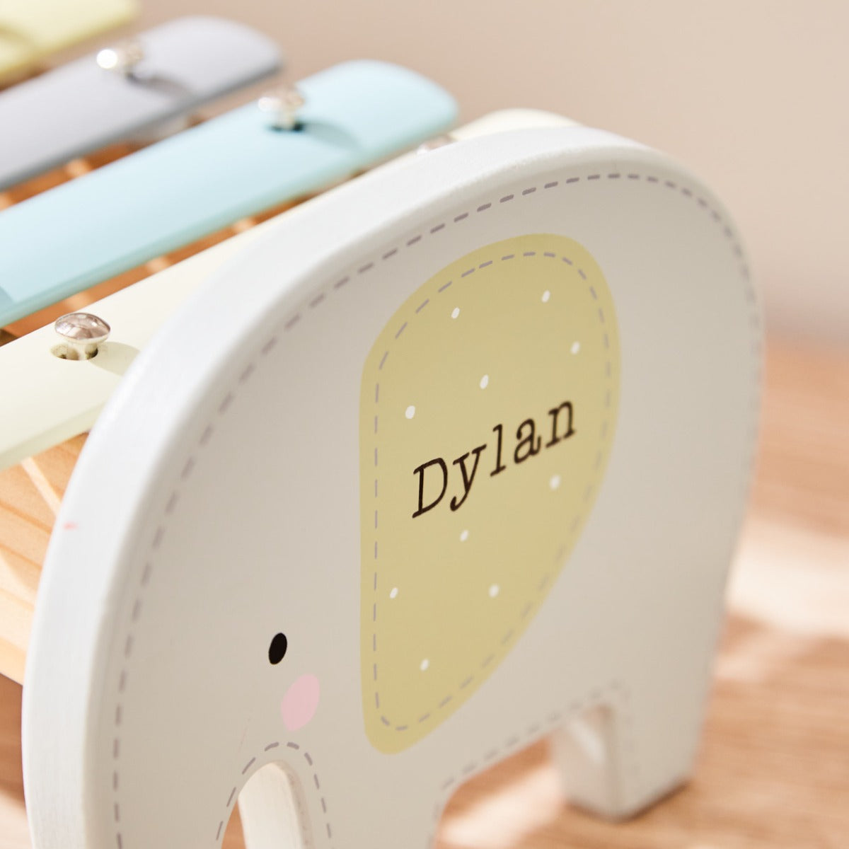 Personalised Elephant Wooden Xylophone