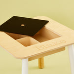 Personalised Children's Chalk Board Table Detail