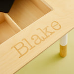 Personalised Children's Chalk Board Table Personalisation