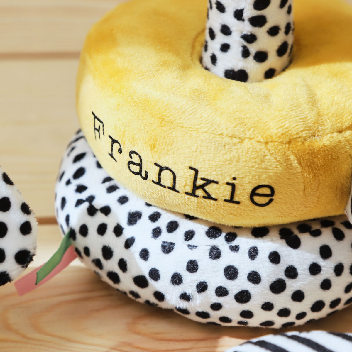 Personalised Puppy Plush Stacker Toy