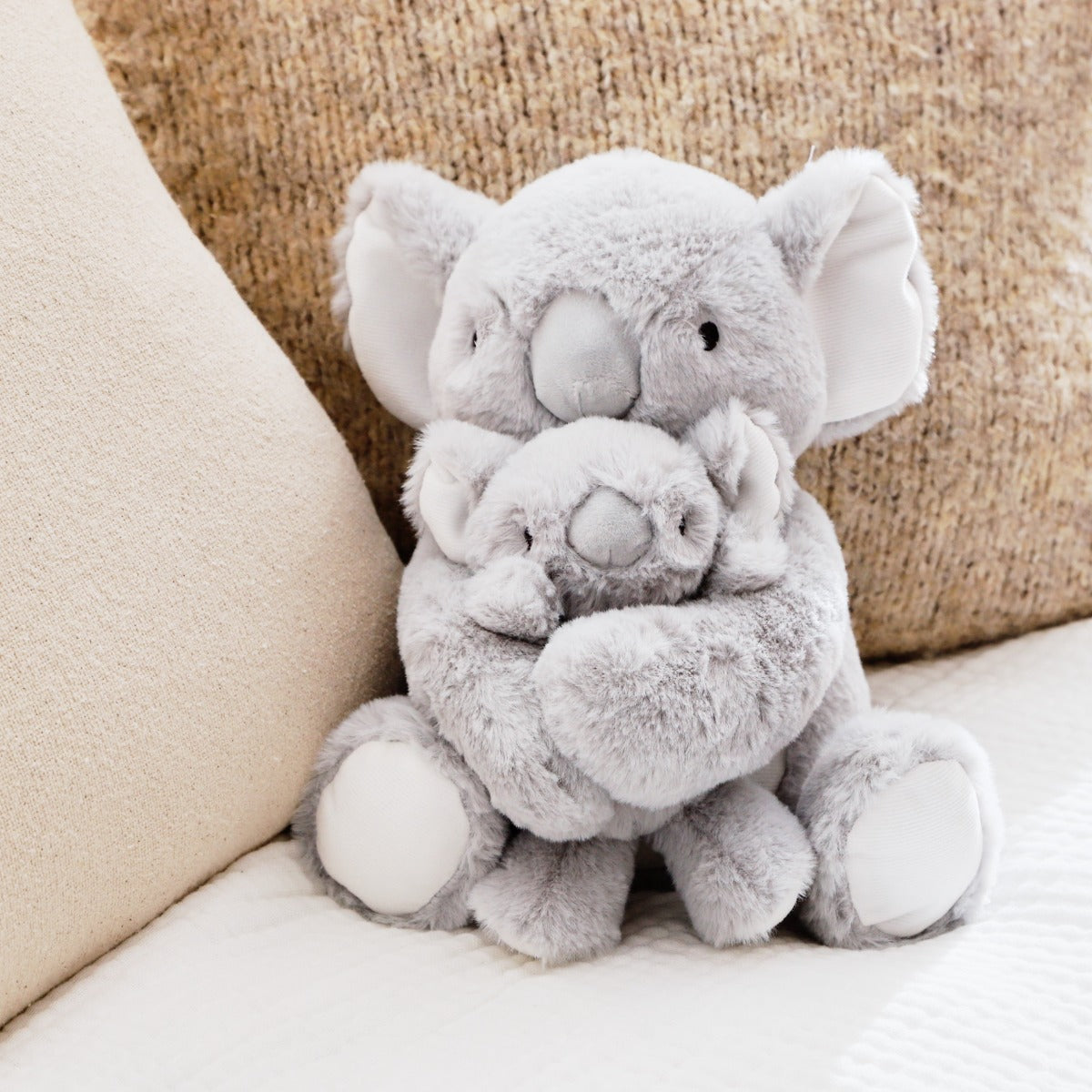 Personalised Koala & Baby Plush Toy Sibling Set
