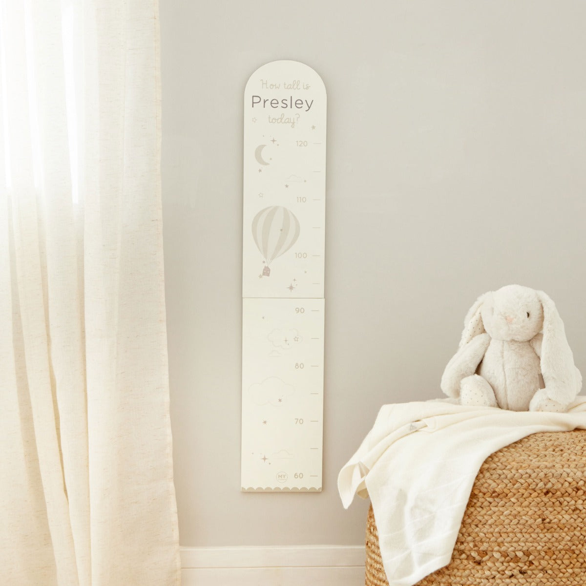 Personalised Hot Air Balloon Design Height Chart