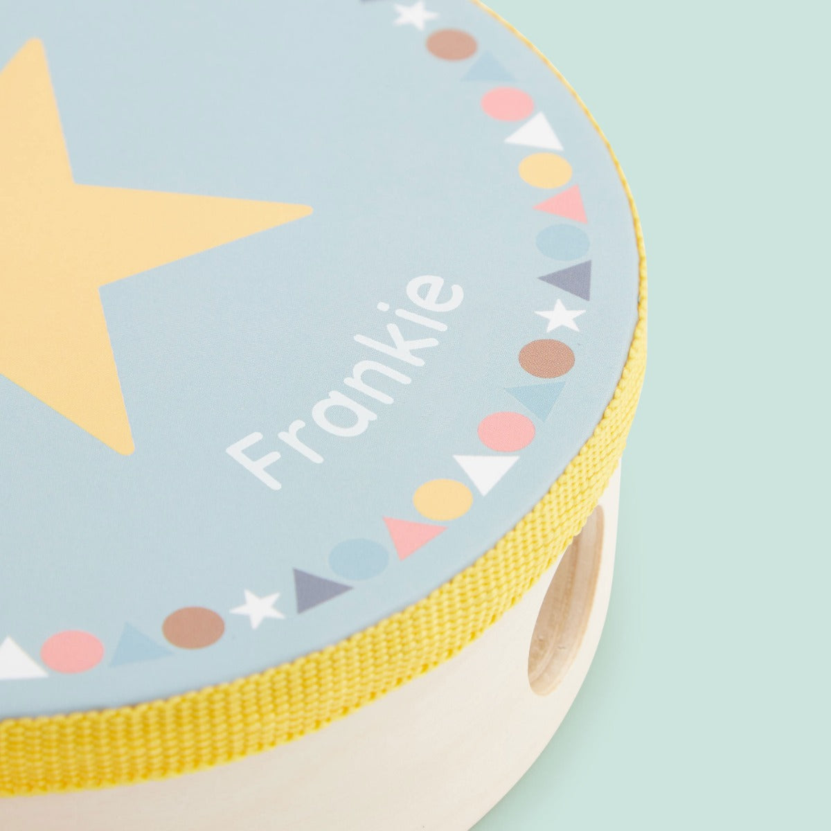 Personalised Colourful Childrens Tamborine Toy