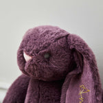 Personalised Plum Bunny Soft Toy