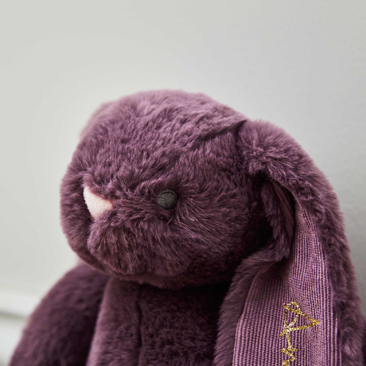 Personalised Plum Bunny Soft Toy