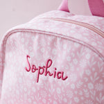 Personalised Pink Unicorn Face Medium Backpack