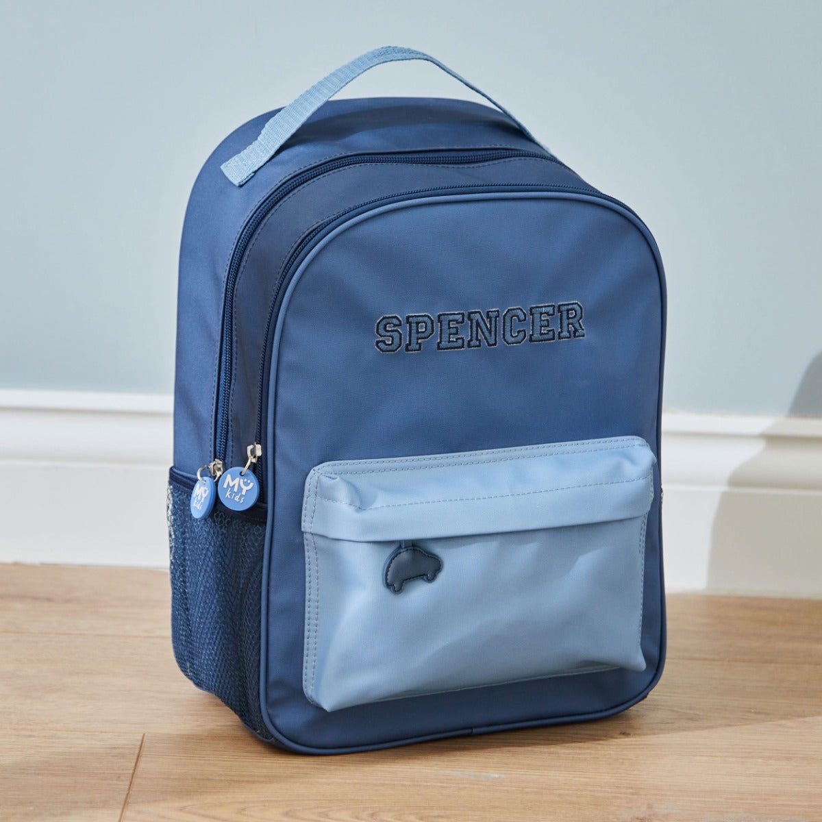 My Kids Personalised Blue Large Backpack