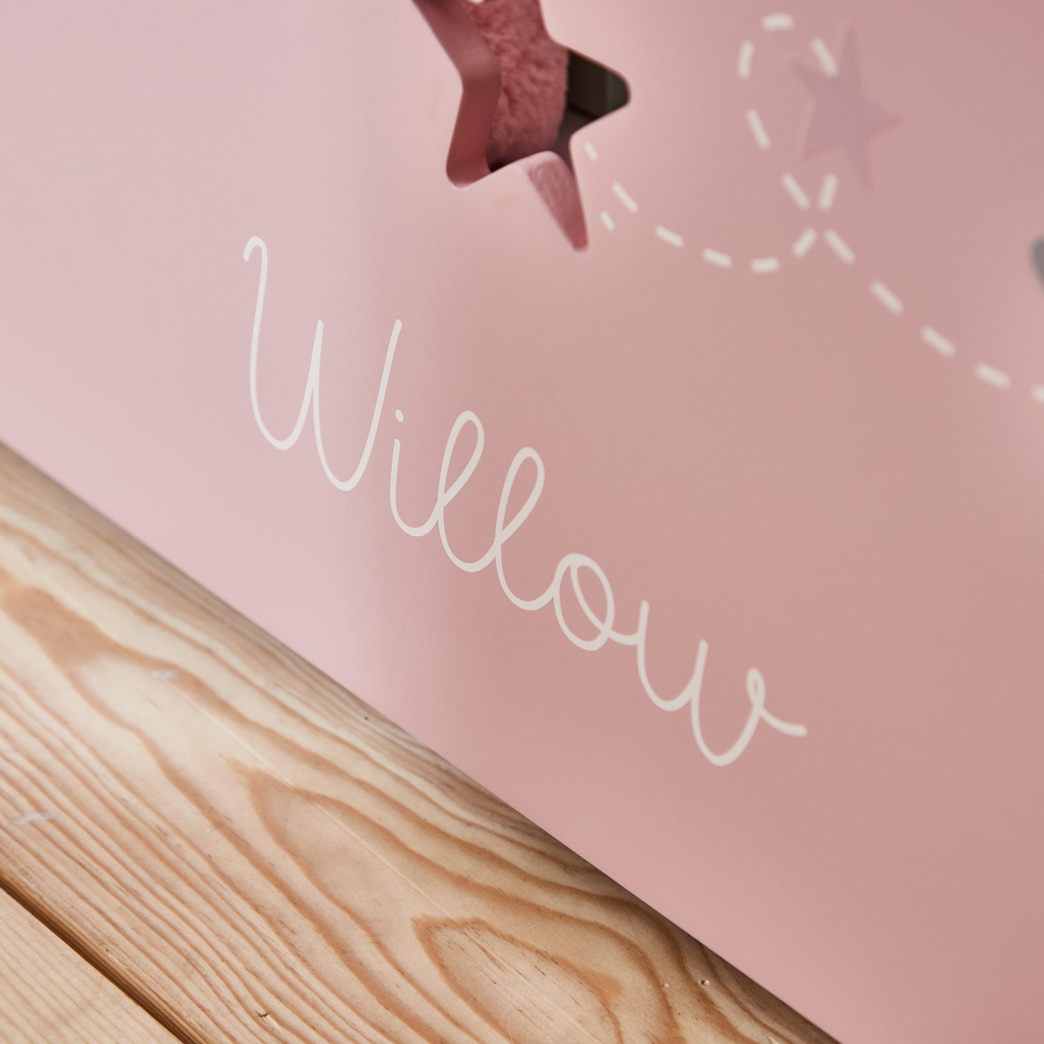 Personalised Large Pink Bee Toy Box FSC®