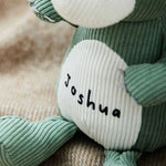 Personalised Green Cord Dragon Soft Toy