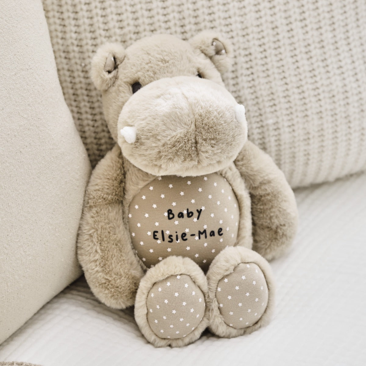 Personalised Hippo Soft Toy
