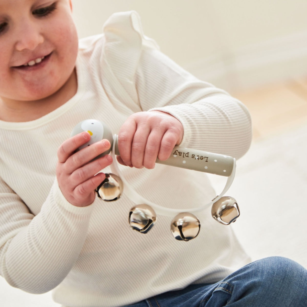Personalised Wooden Penguin Handbell FSC® 