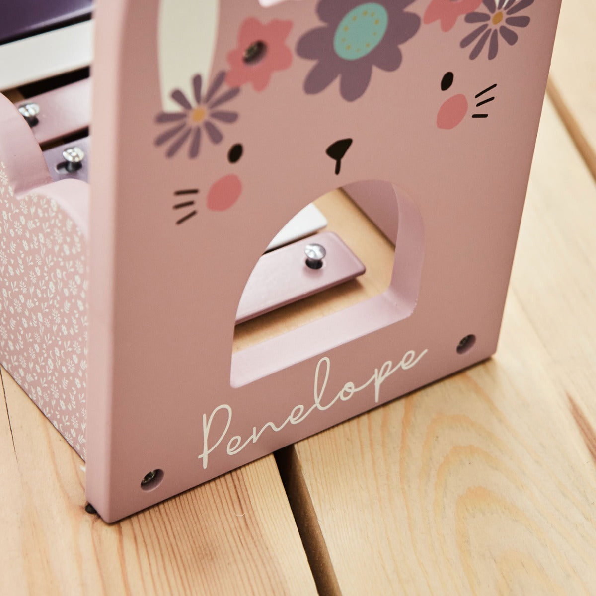 Personalised Pink Bunny Xylophone & Drop Box FSC®