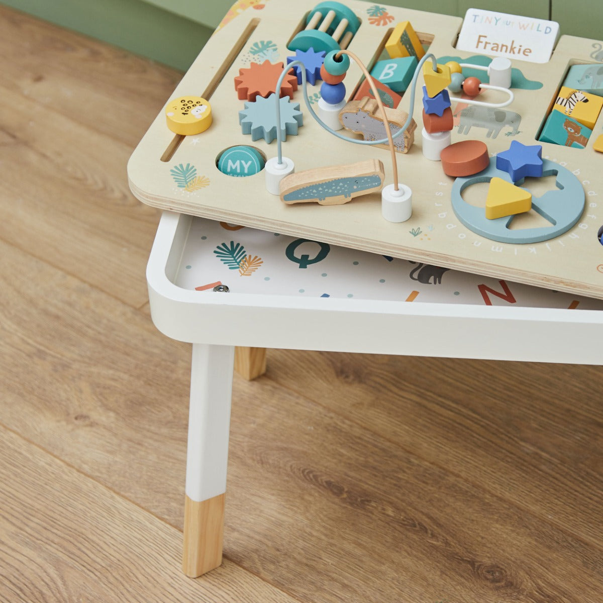 Personalised Wooden Safari Activity Table FSC®