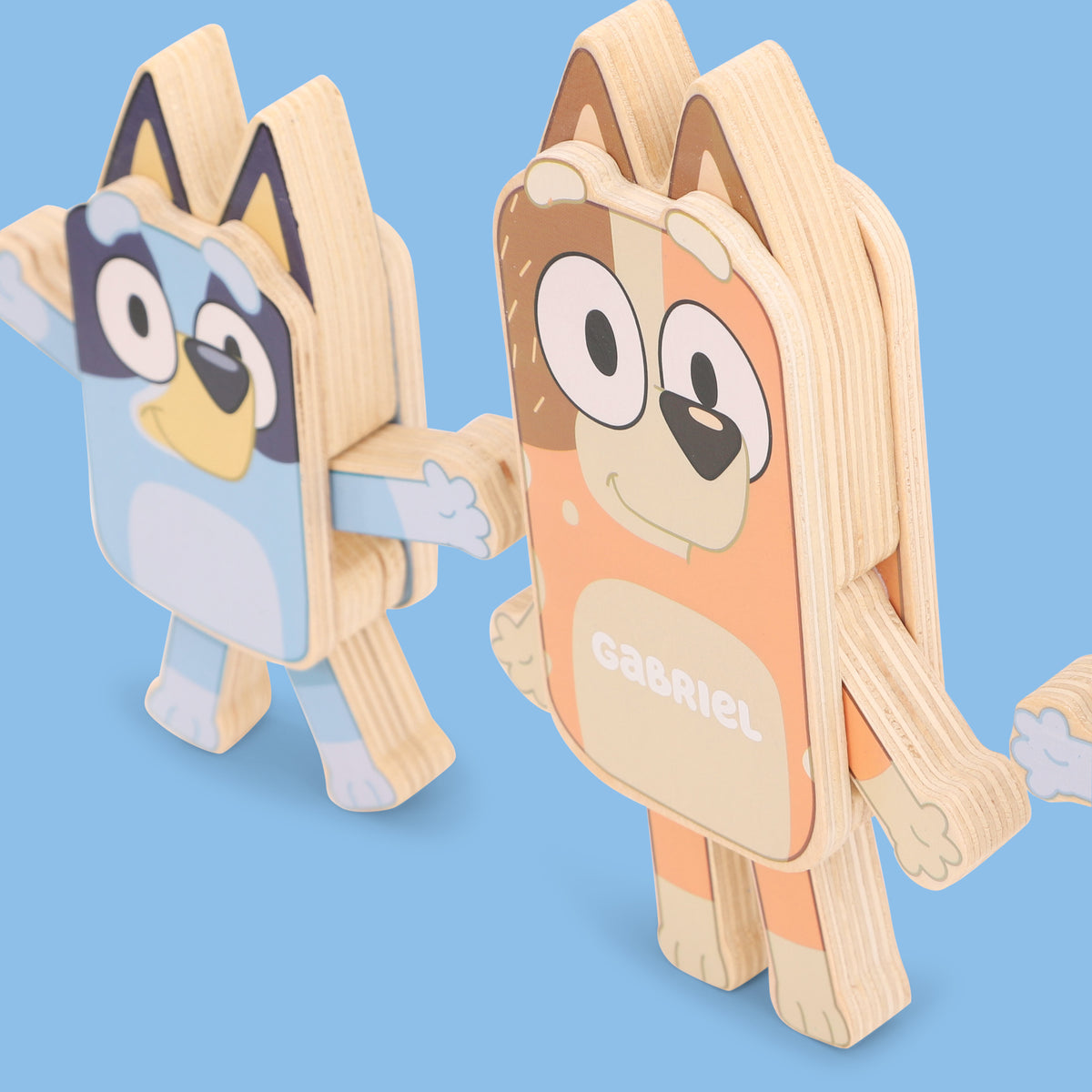 8th Wonder Personalised Bluey Family Wooden Figurines