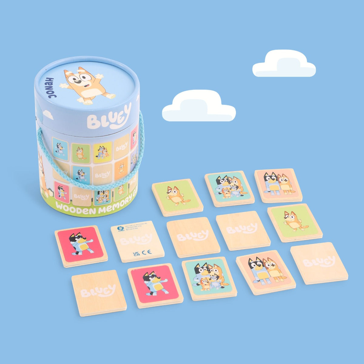 8th Wonder Personalised Bluey Wooden Memory Game