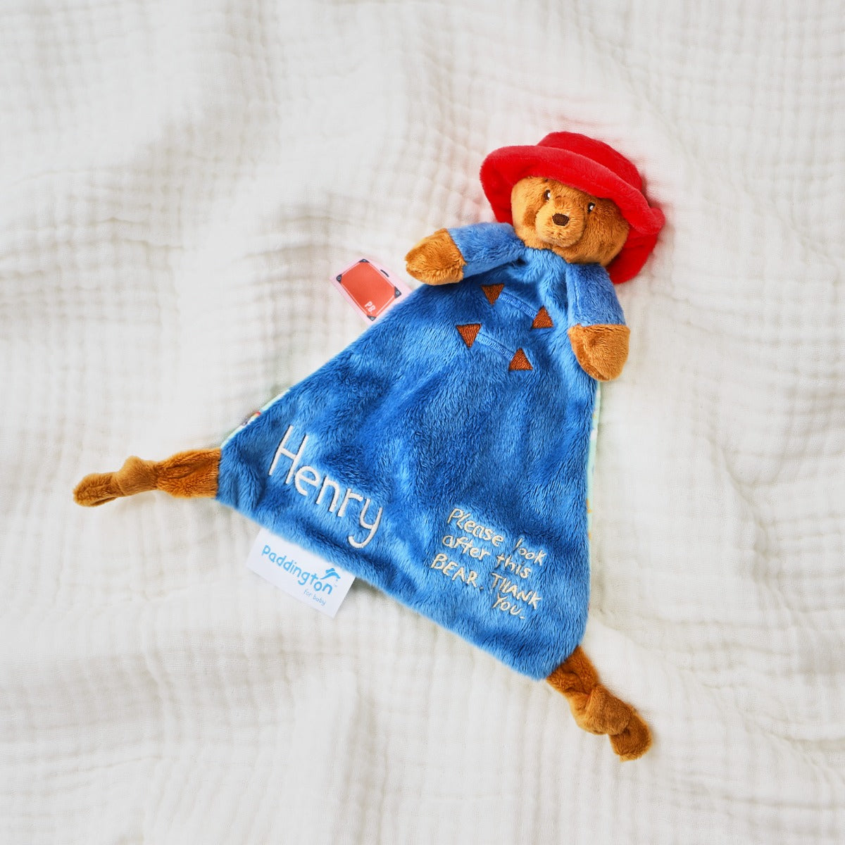 Rainbow Designs Personalised Paddington Bear Comforter