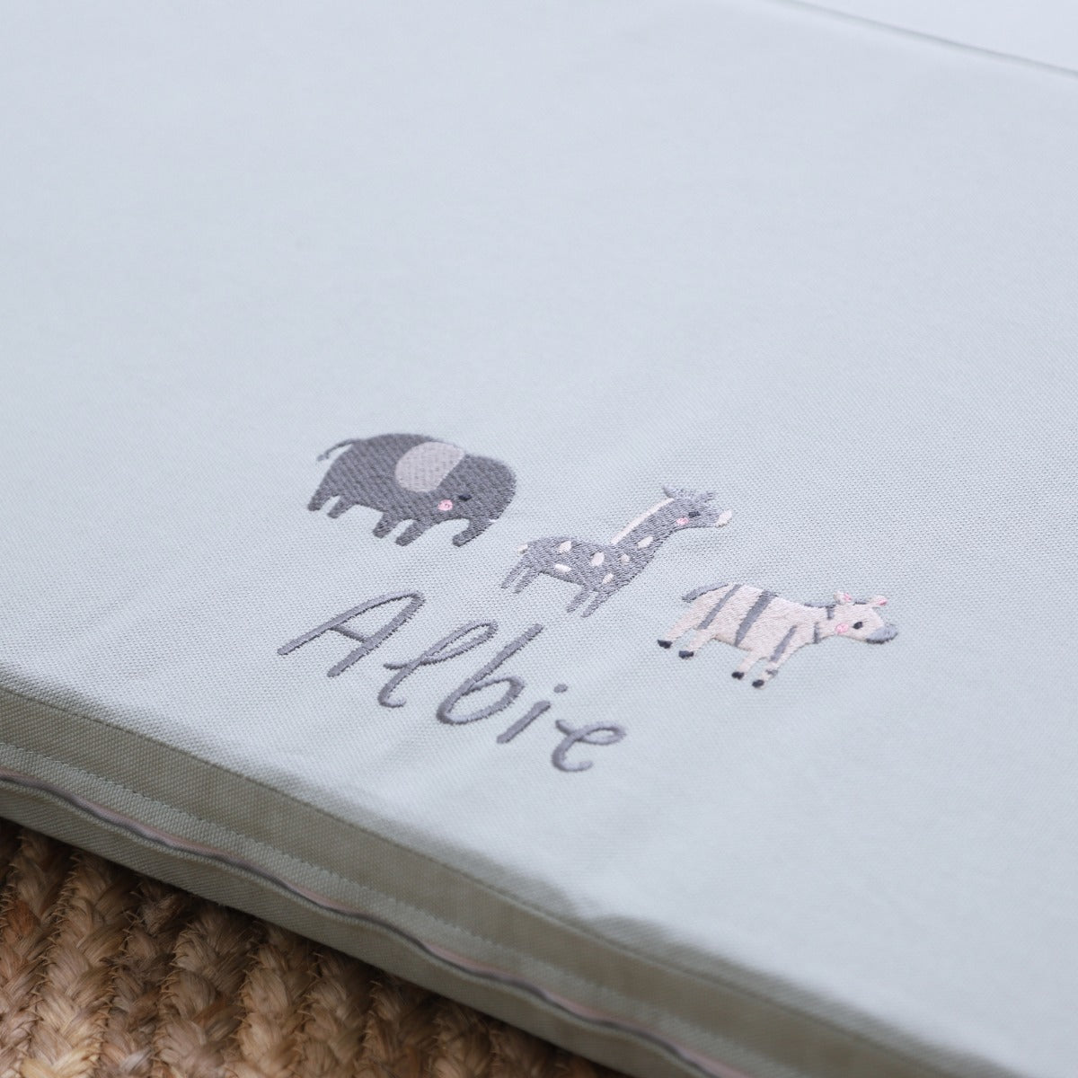 Personalised Green Kids Concept Fold-up Playmat