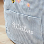 Bumblebee Blue Cord Mini Backpack