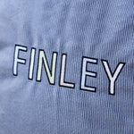 Personalised Letter Patch Navy Cord Chair