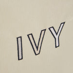Personalised Letter Patch Ecru Cord Chair