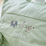Personalised Born to be Loved Sage Cord Chair