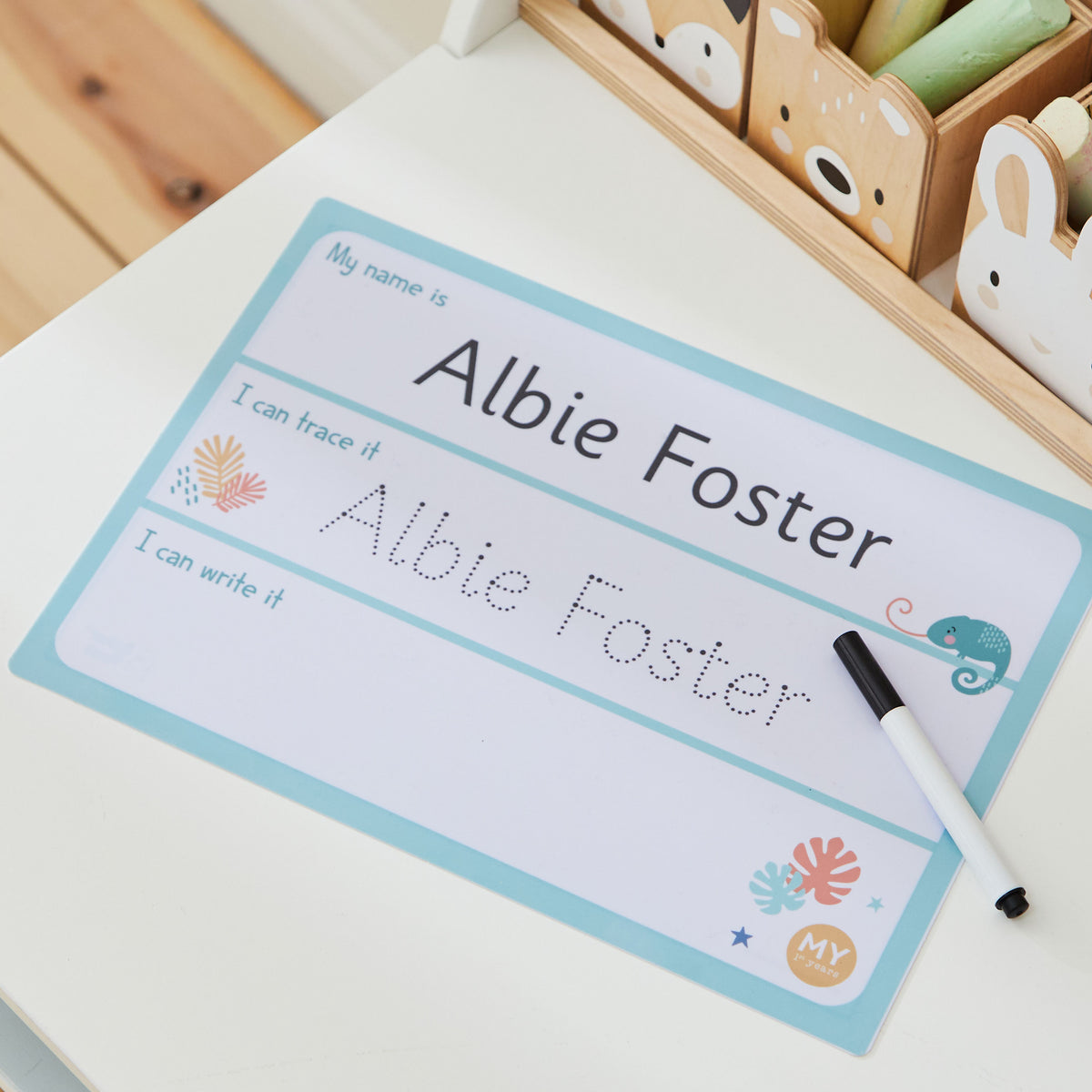 Personalised Baker Ross Safari Whiteboard & Pen