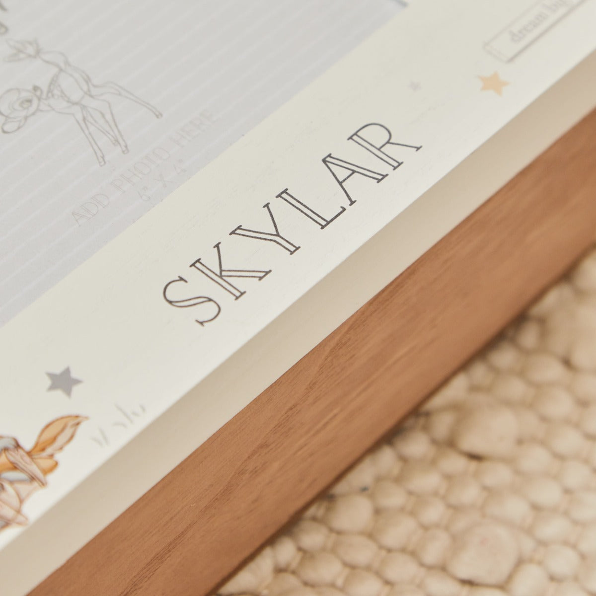 Personalised Bambi Photo Keepsake Box