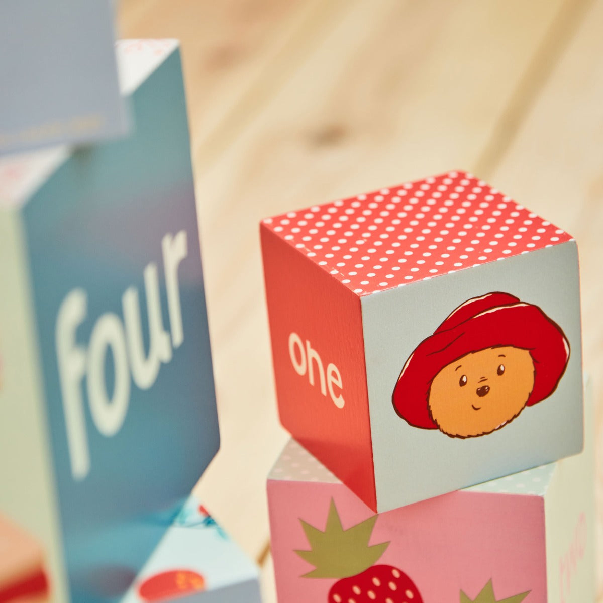 Orange Tree Toys Personalised Paddington Wooden Stacking Cubes FSC®