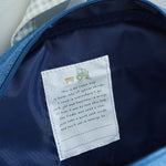 Personalised Tractor Denim Medium Character Backpack