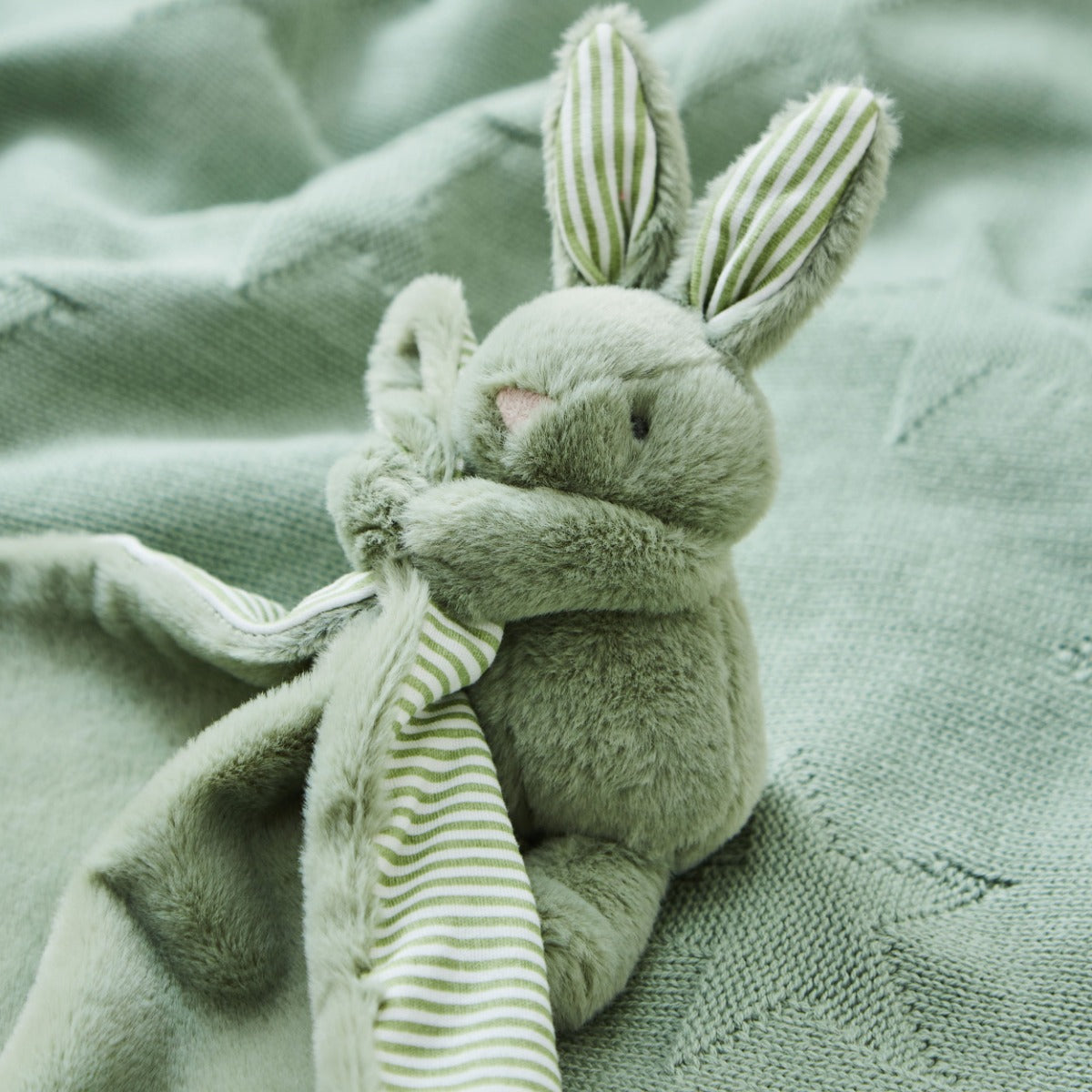 Personalised Sage Bunny Comforter 