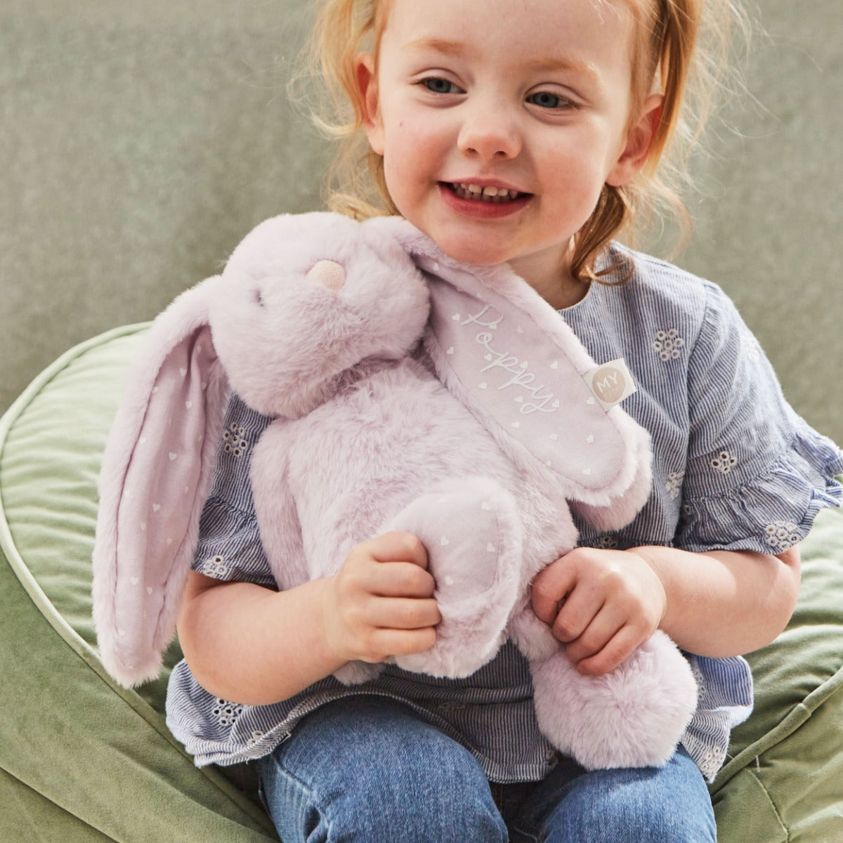 Personalised Lush Lavender Bunny Soft Toy 