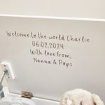 Personalised Small White Safari Animal Toy Box FSC®
