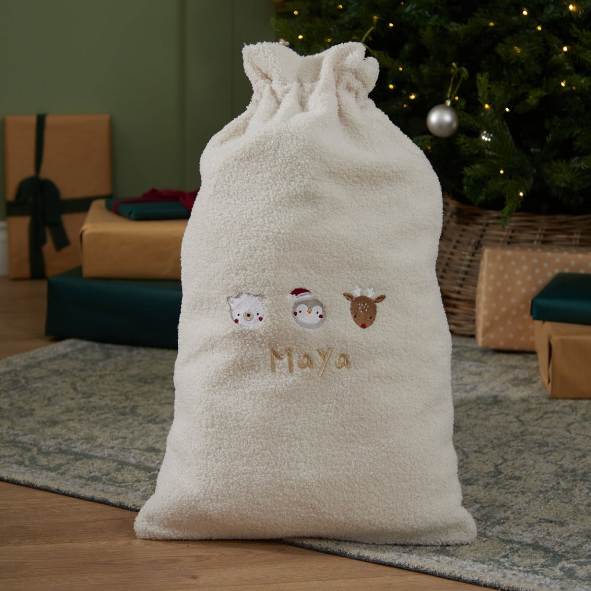 Personalised Christmas Borg Sack