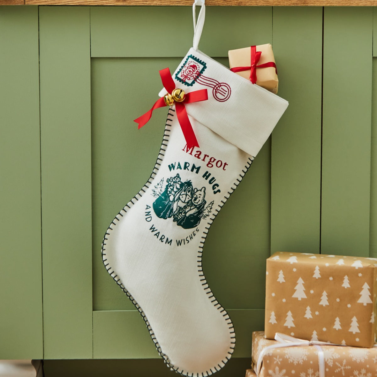 Personalised Winnie The Pooh Christmas Stocking 