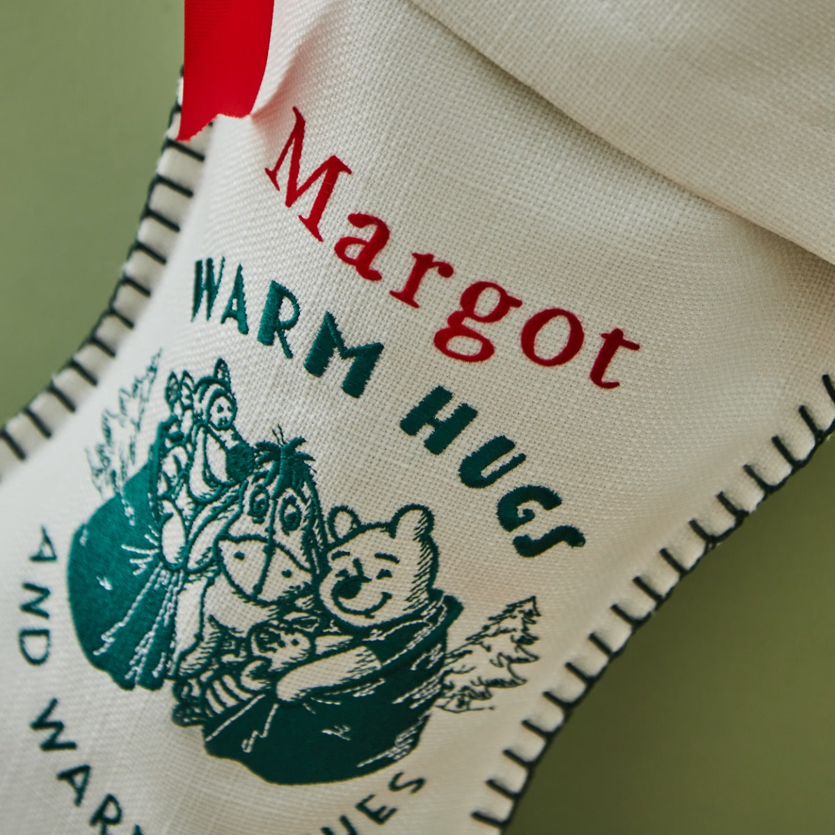 Personalised Winnie The Pooh Christmas Stocking 