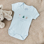 Personalised My 1st Christmas Blue Bodysuit