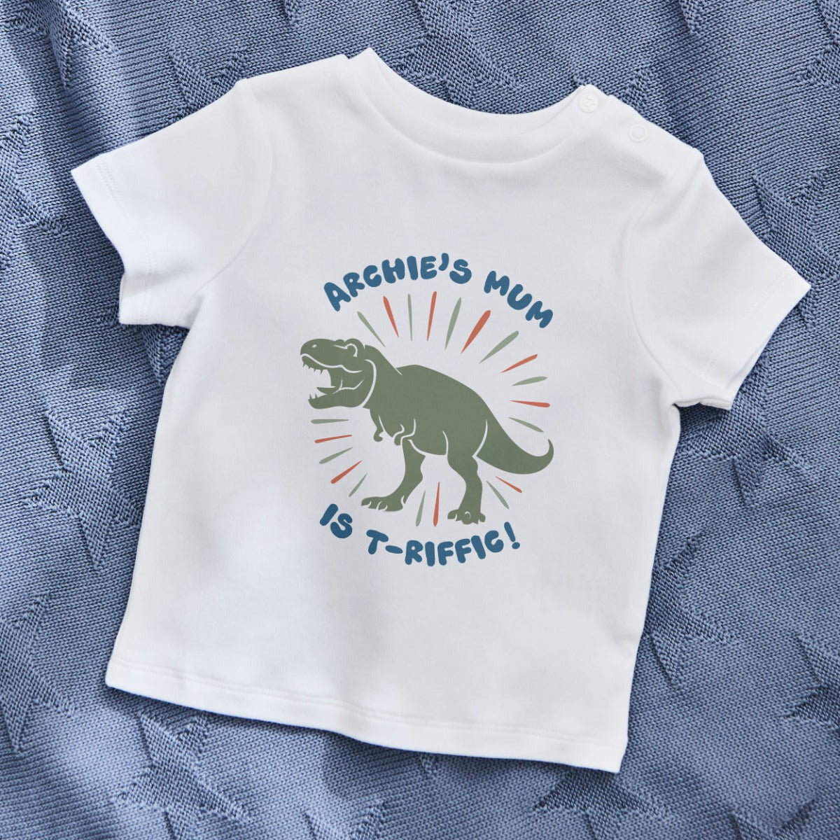 My Kids Personalised Mother's Day T-Riffic White T-Shirt 