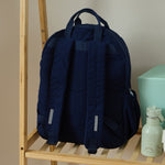 Personalised Name Large Cord Backpack Navy
