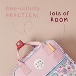 Personalised Just Bee Kids Retro Floral Backpack