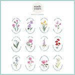 Personalised Birth Flower Mug