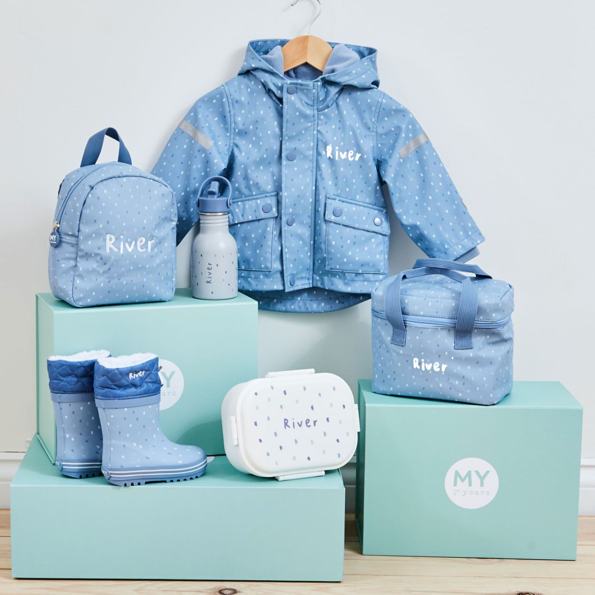 Personalised Blue Spot Snack Bag