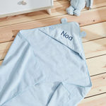 Personalised Blue Hooded Bath Towel