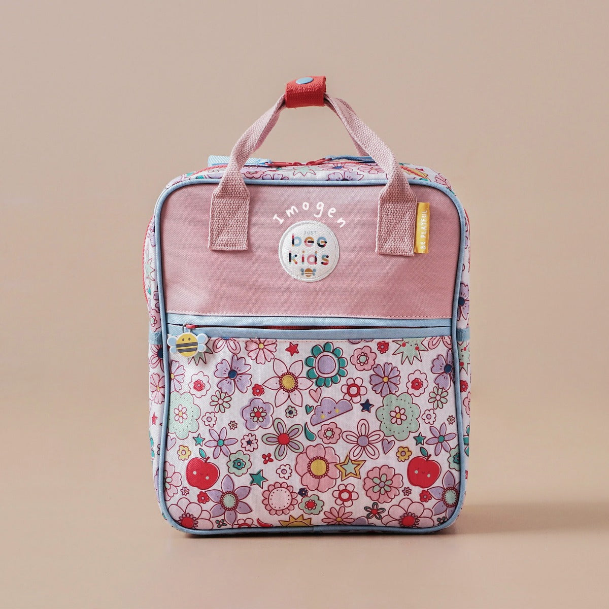 Personalised Just Bee Kids Retro Floral Backpack