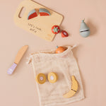Personalised Just Bee Kids Wooden Cutting Fruit Set FSC®