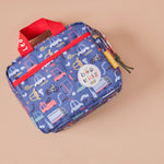 Personalised Just Bee Kids Blue Transport Lunch Bag