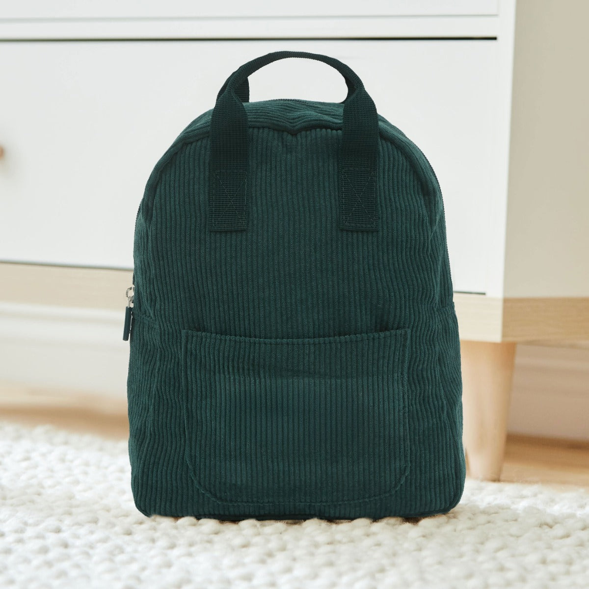 Personalised Mini Forest Green Cord Build-a-Backpack
