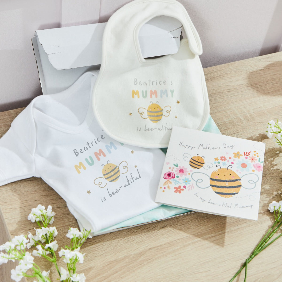 Personalised Mother's Day Bee-Utiful Letterbox Gift Set