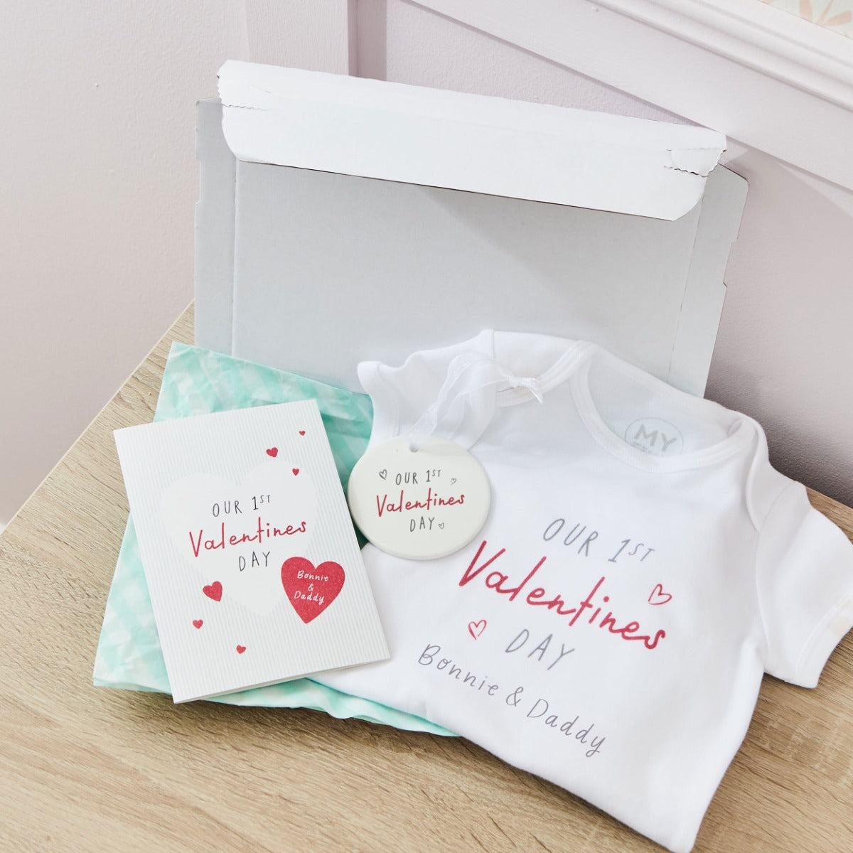 Personalised Our 1st Valentine's Day Letterbox Gift Set