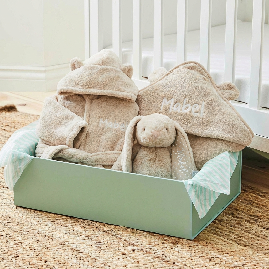 Personalised Oatmeal Splash, Snuggle & Cuddle Gift Set